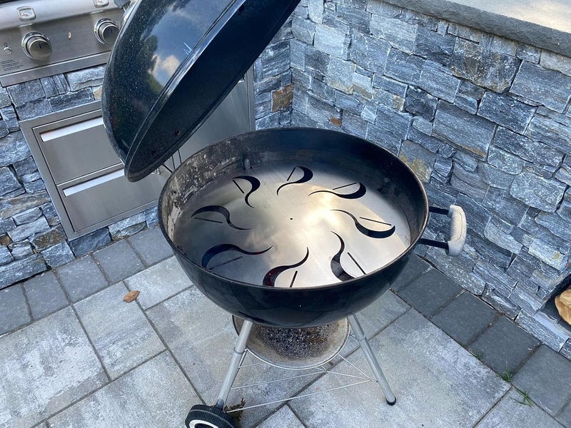 LavaLock FireDial Baffle Plate Heat Management System for Charcoal BBQ and Barbecue Smokers, UDS, WSM, Kettle (For 26 in. Kettle) - Image 4